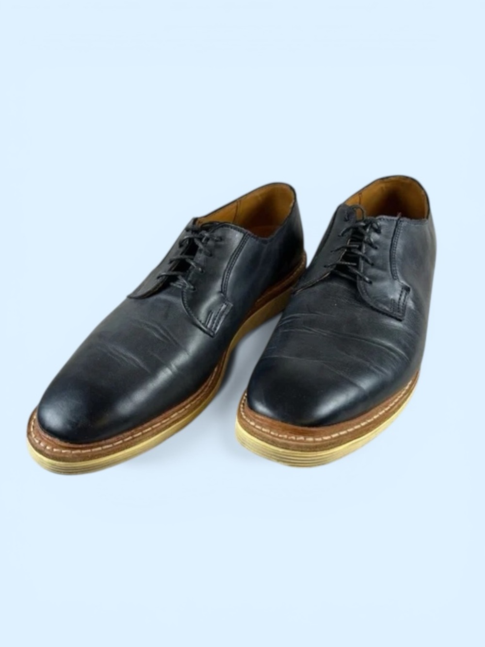 Allen Edmonds Men’s 12 Navy Blue ‘Cove Drive’ Plain-Toe Oxfords